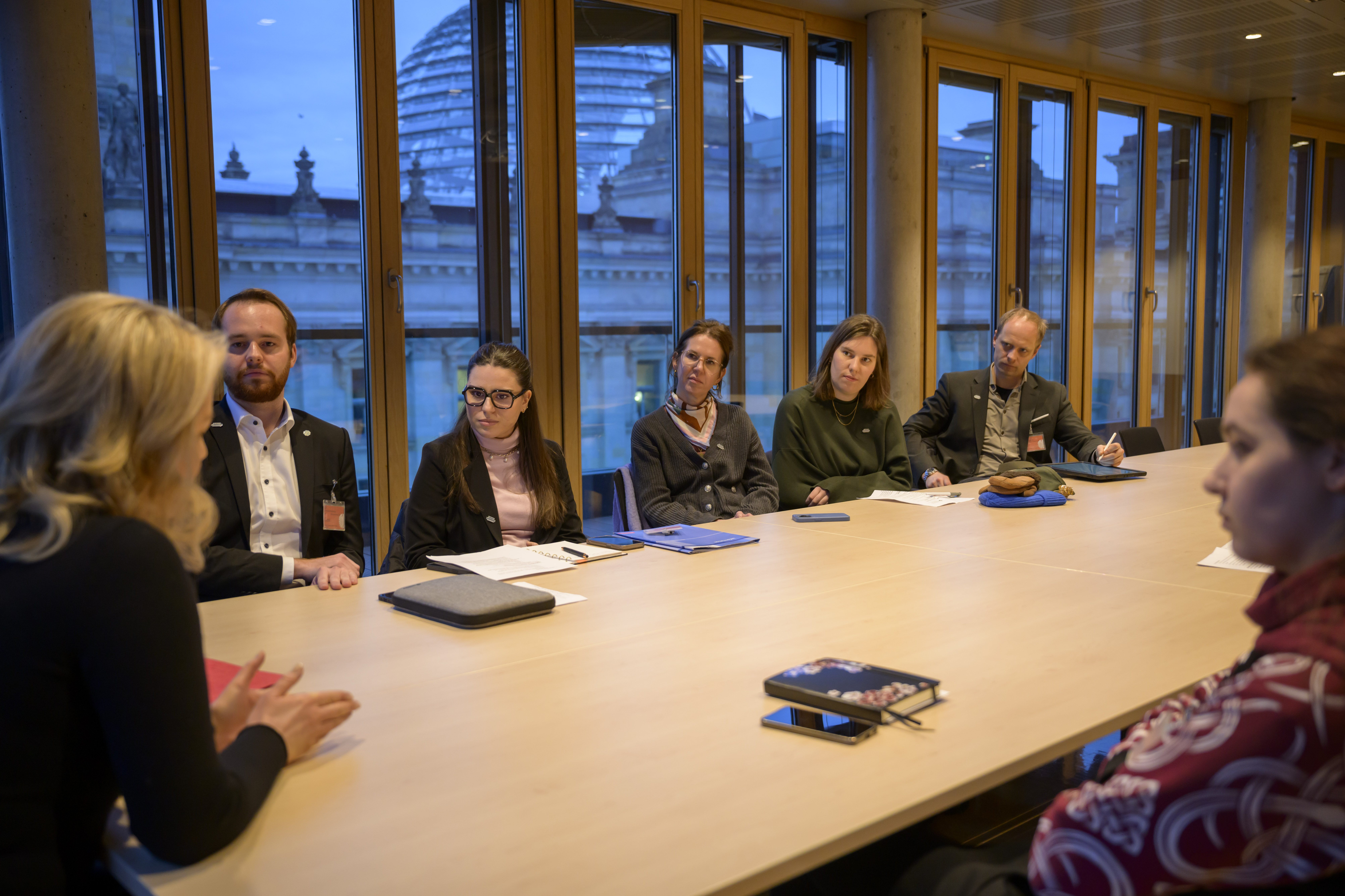 Die Handwerksjunioren besprechen sich